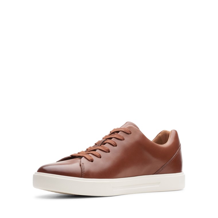 British Tan Cuero Clarks Un Costa Encaje