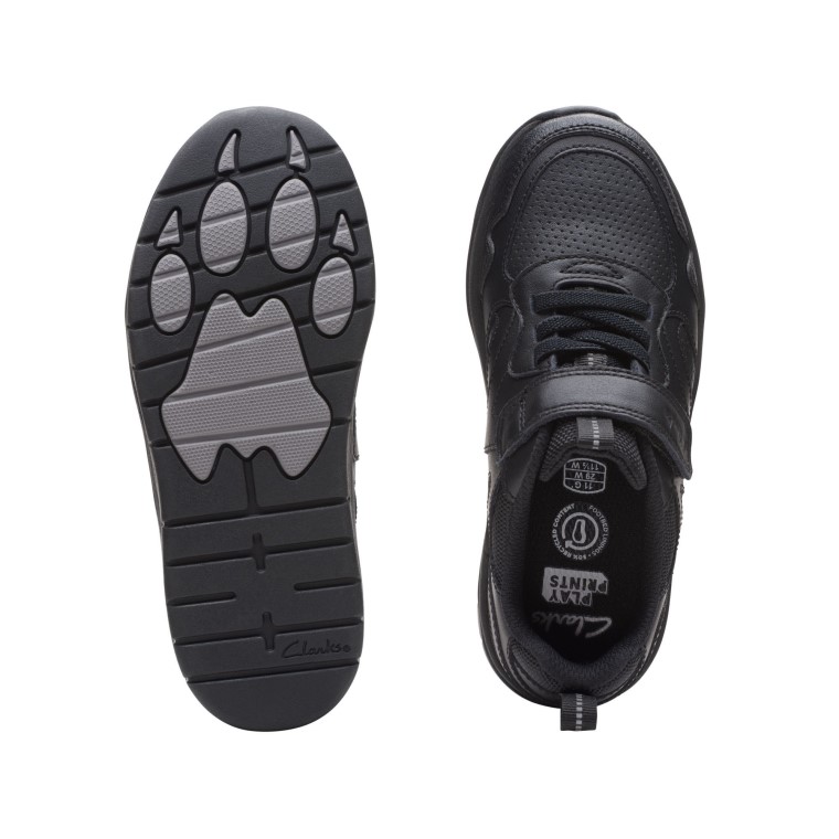 Cuero Negro Clarks C Cargador Sprint K