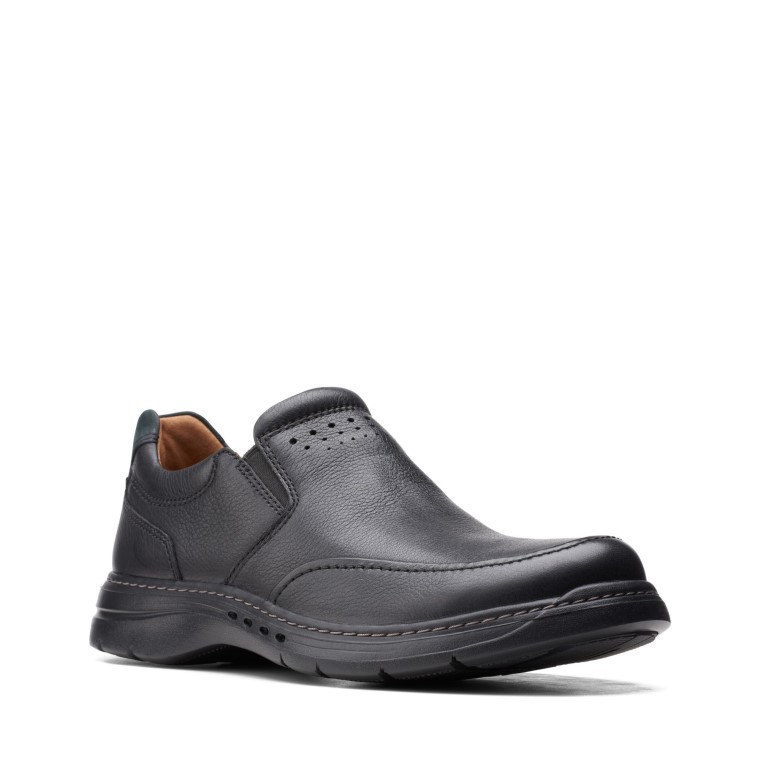Un Brawley Step Clarks Cuero Negro Caído