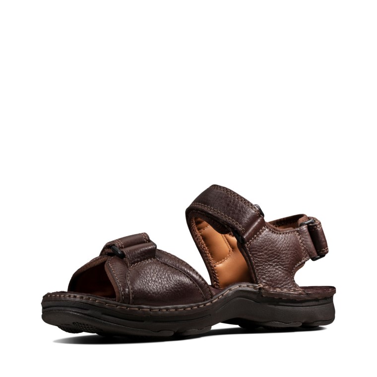Clarks Atl Parte Marrón Oscuro Lea
