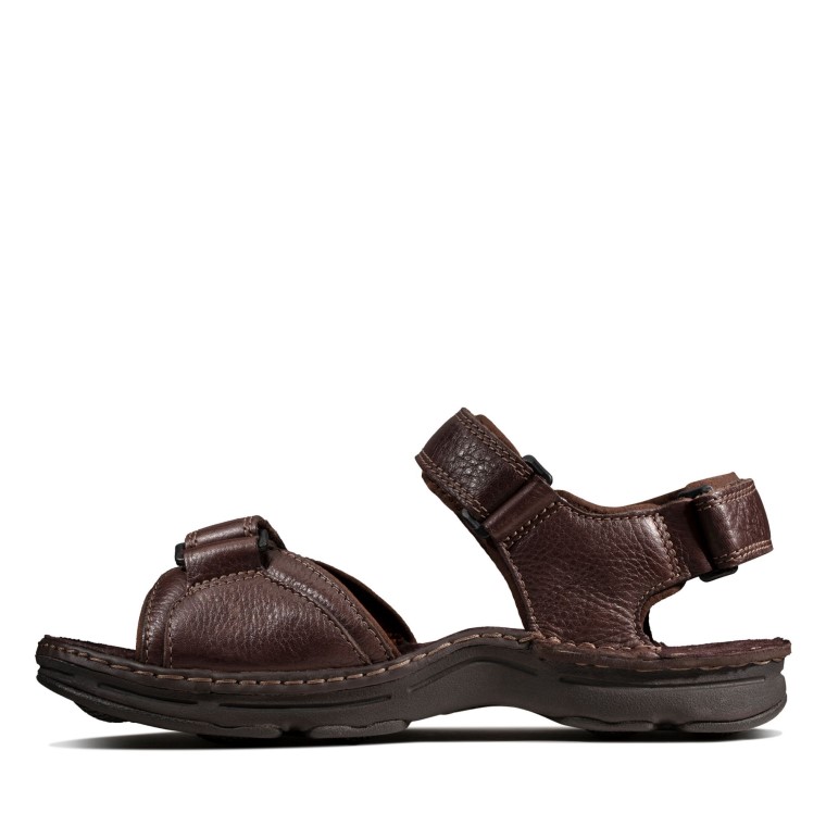 Clarks Atl Parte Marrón Oscuro Lea