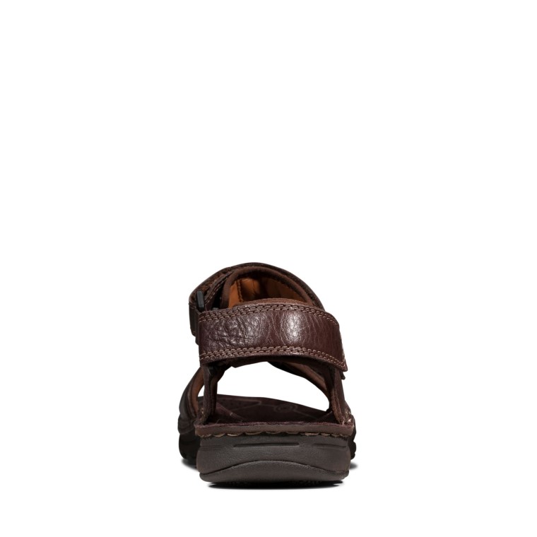 Clarks Atl Parte Marrón Oscuro Lea