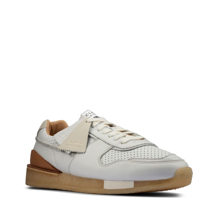 Tor Run Cuero Blanco Clarks