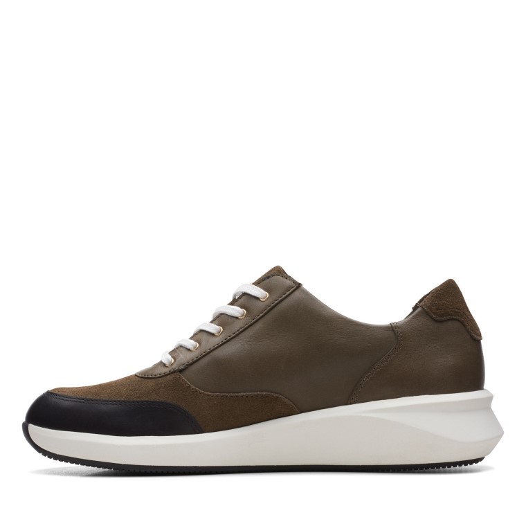 Bolsillo Con Cremallera Clarks Verde Oliva Oscuro