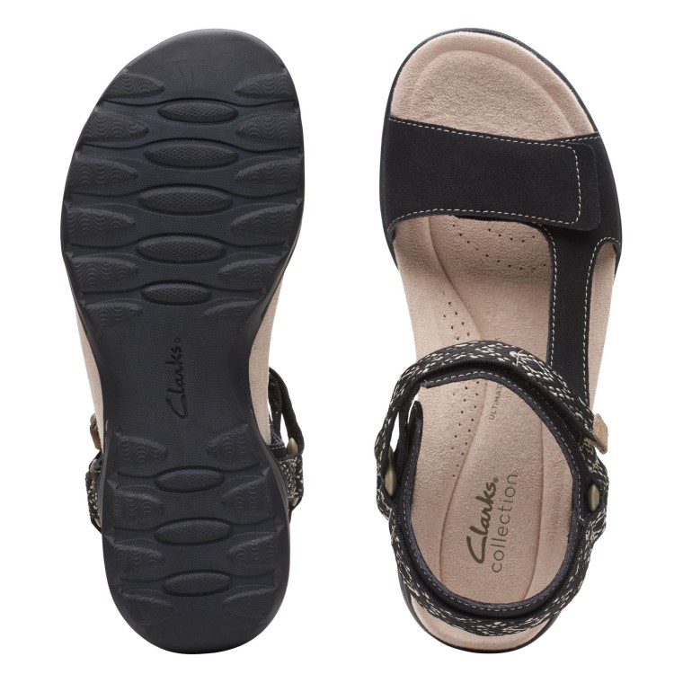 Clarks Amanda Paso Negro Sde