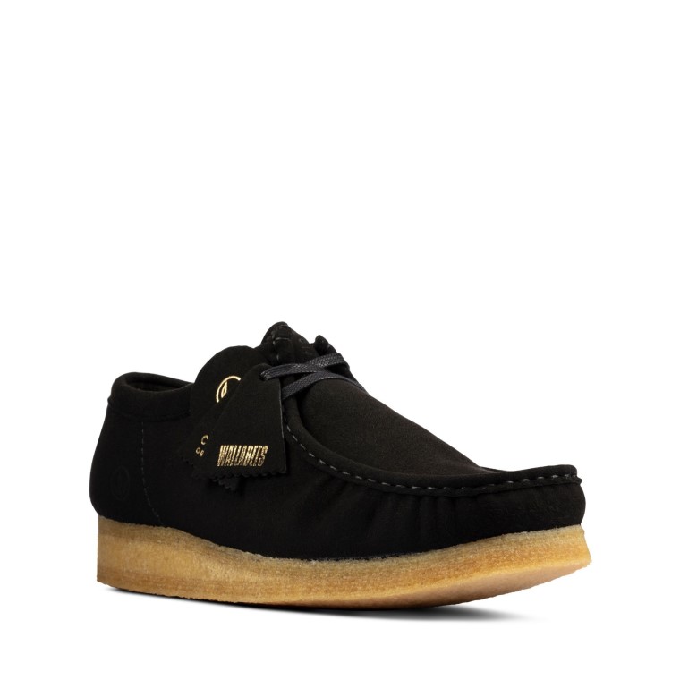 Wallabee Clarks Negro Vegano