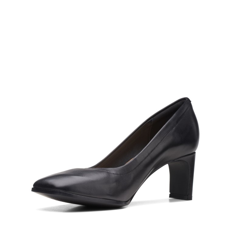Cuero Negro Seren 55 Clarks Suaves