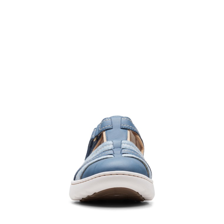 Clarks Azul Gris Lea Teagan Paso
