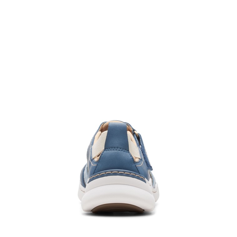 Clarks Azul Gris Lea Teagan Paso