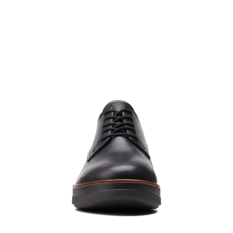 Clarks De Cuero Negro Shayllace