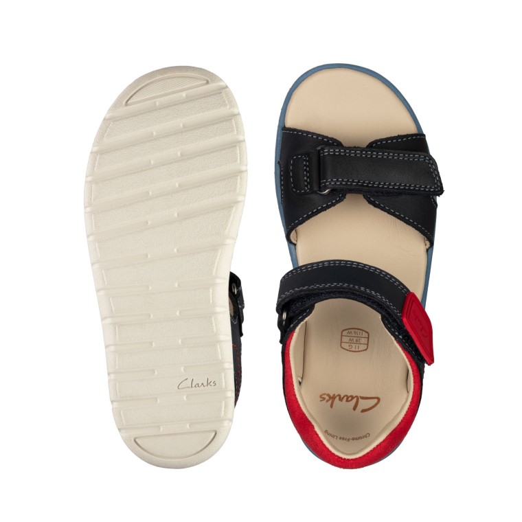 Clarks Azul Marino Cuero Roam Surf K