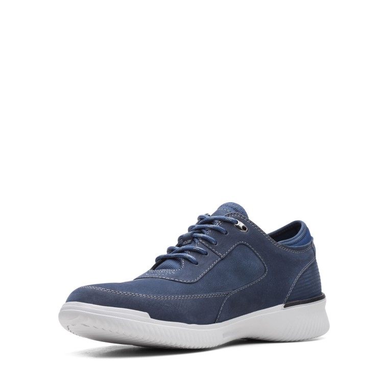 Caja Donaway Clarks Nubuck Azul Marino