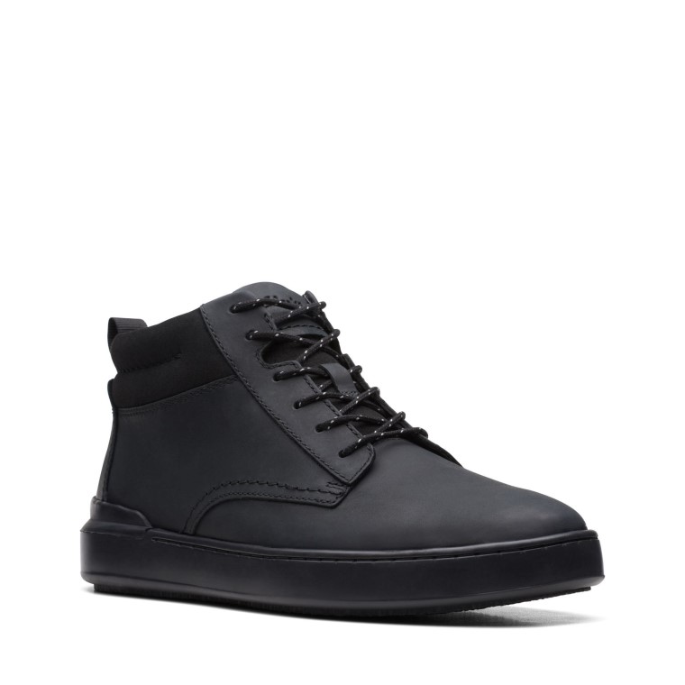 Clarks Cuero Negro Court Lite Mid
