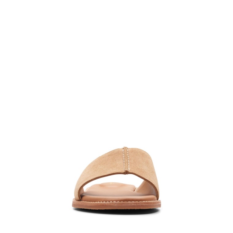 Mules Clarks Karsea De Ante Tostado Claro