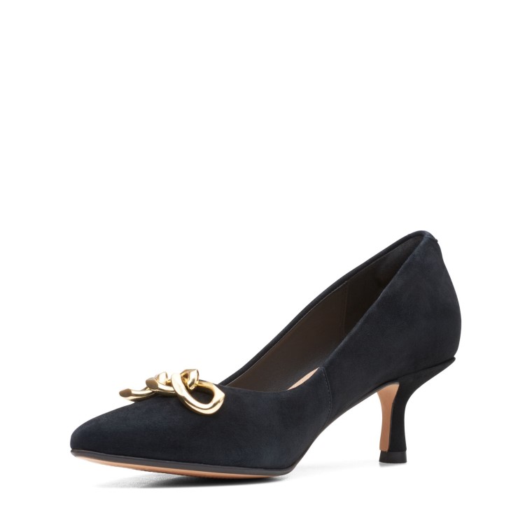 Clarks Negro Sde Violeta 55 Ajuste