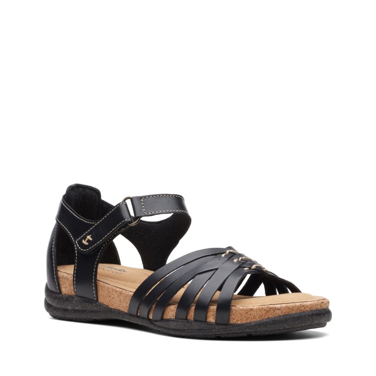 Roseville Cala Clarks Cuero Negro
