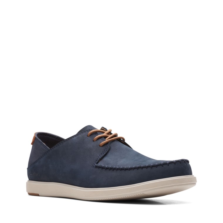 Bratton Corbata Clarks Nubuck Azul Marino