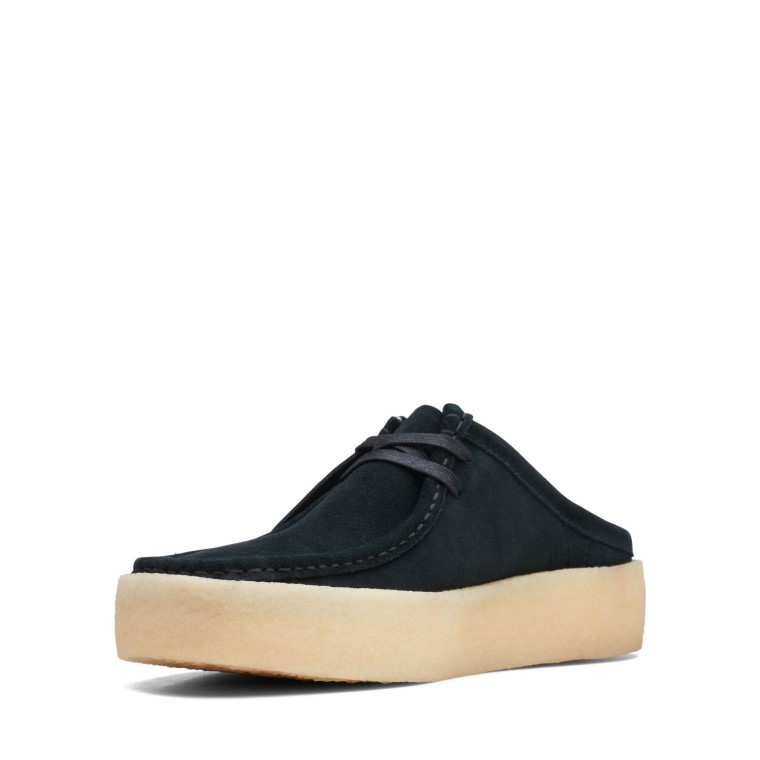 Wallabee Cup Lo Black Wlined Sde Clarks