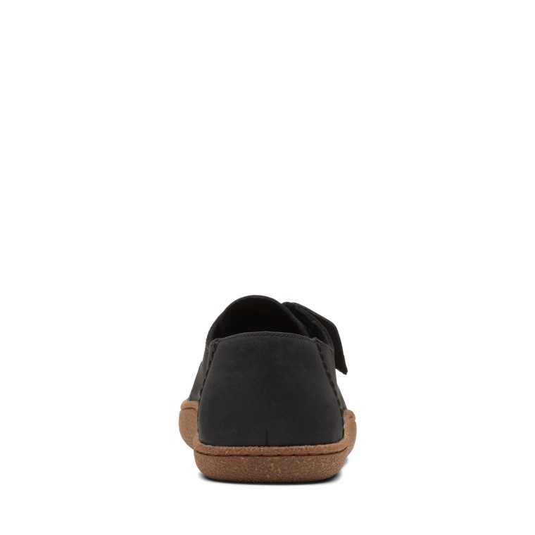 Clarks Pilton Encaje Negro Aceitoso Lea