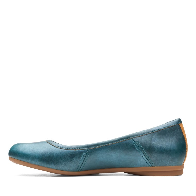 Clarks Lisos De Canebay Verde Azulado