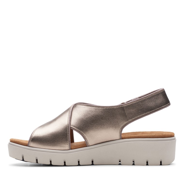 Un Karely Sol Clarks Oro Metálico