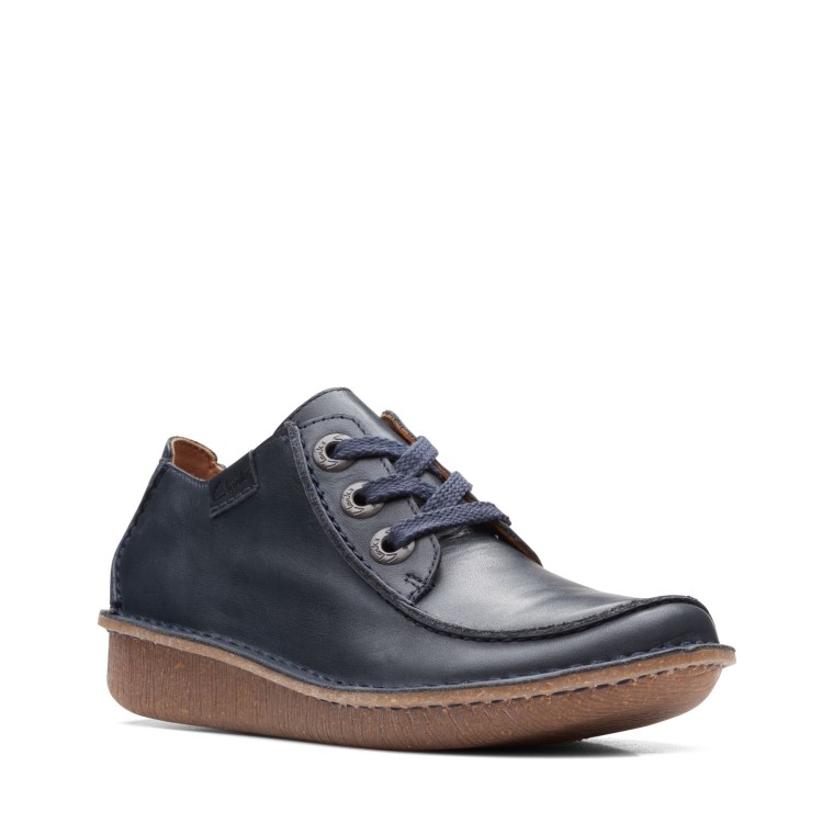 Fun Ny Dream Clarks Cuero Azul Marino