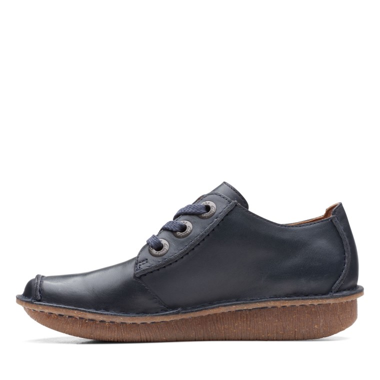 Fun Ny Dream Clarks Cuero Azul Marino