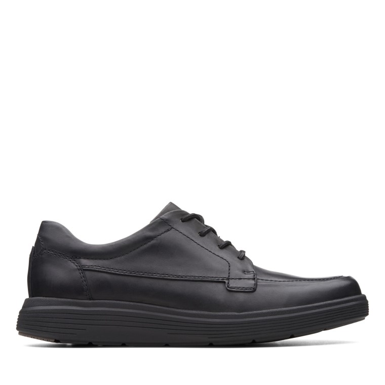 Un Morada Facilidad Clarks Cuero Negro