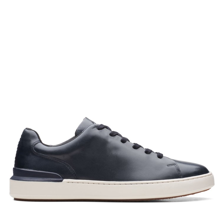 Corte Lite Encaje Clarks Azul Marino Cuero