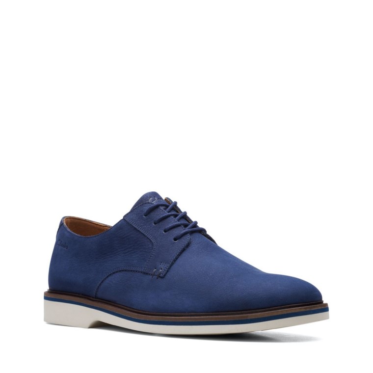 Clarks Malwood Nubuck Azul Marino Liso