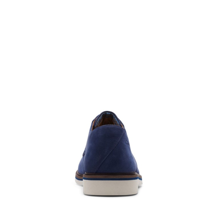 Clarks Malwood Nubuck Azul Marino Liso