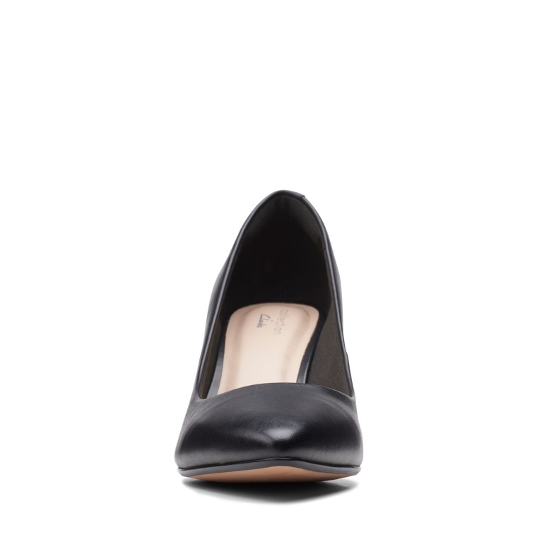 Negro Cuero Clarks Aubrie Sol