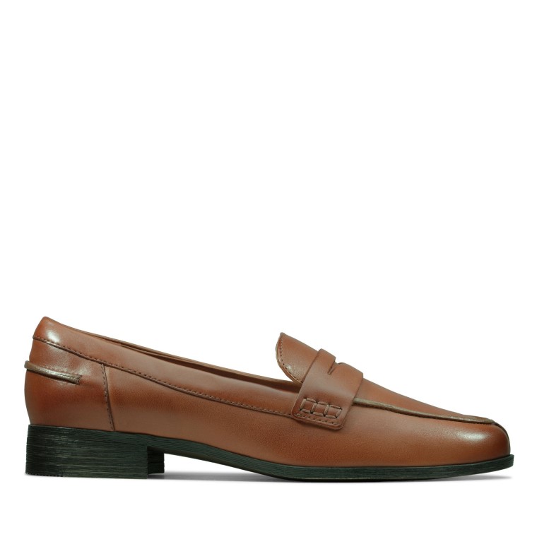 Mocasín Hamble Clarks Cuero Tostado