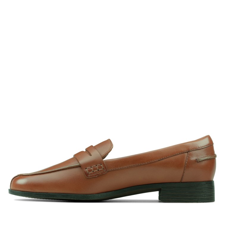 Mocasín Hamble Clarks Cuero Tostado