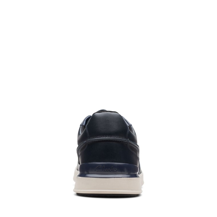 Encaje Clarks Race Lite De Cuero Azul Marino