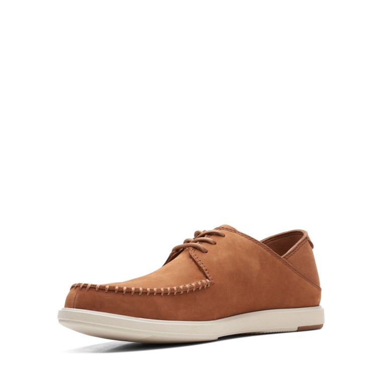 Corbata Bratton Clarks De Nubuck Marrón Oscuro