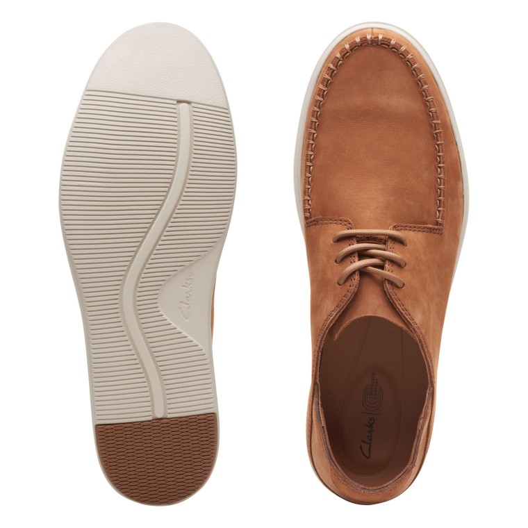 Corbata Bratton Clarks De Nubuck Marrón Oscuro
