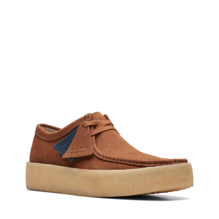 Taza Wallabee Clarks De Nobuk Tostado