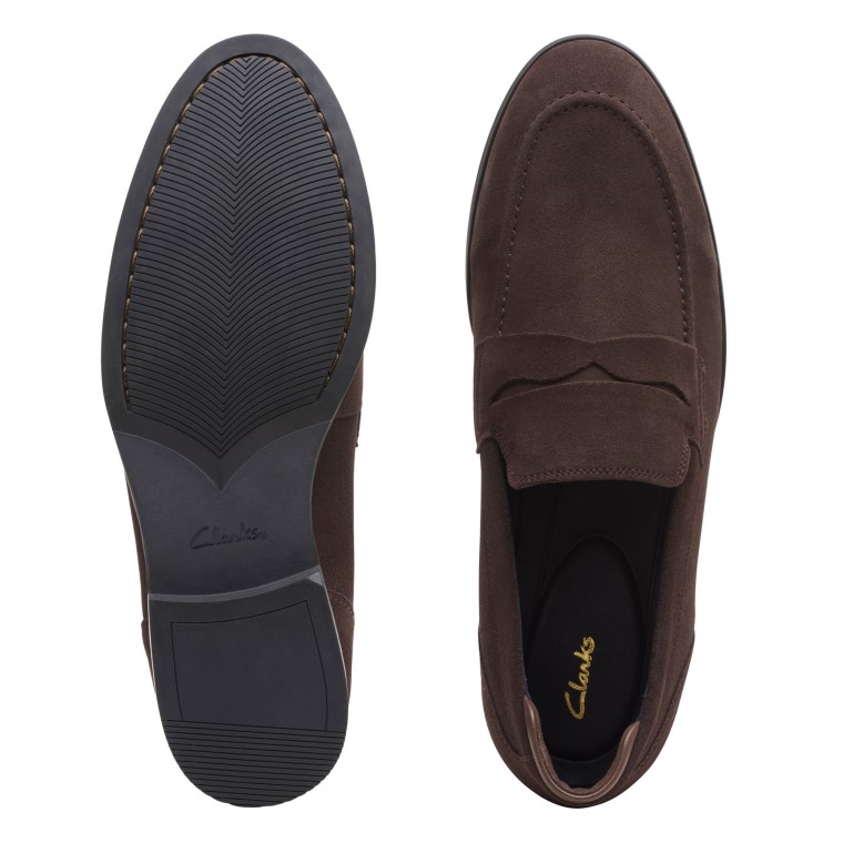 Ante Marron Oscuro Bradish Easy Clarks