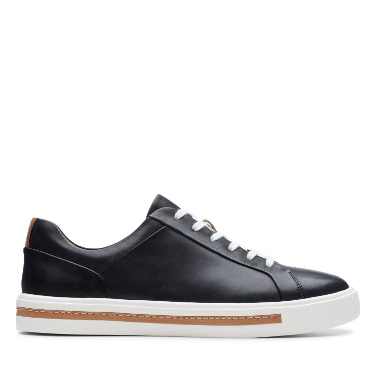Un Maui Encaje Negro Cuero Clarks