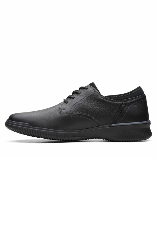 Clarks Donaway Pla-zapatos Casual Con Cordones Negro