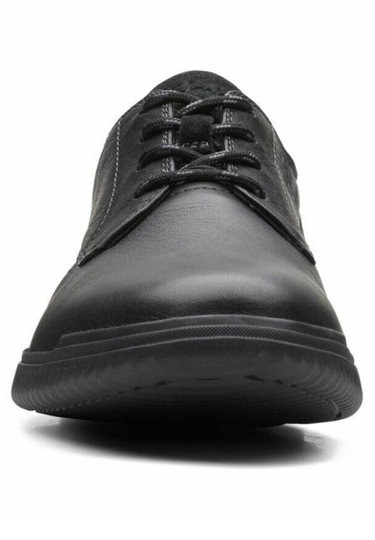 Clarks Donaway Pla-zapatos Casual Con Cordones Negro