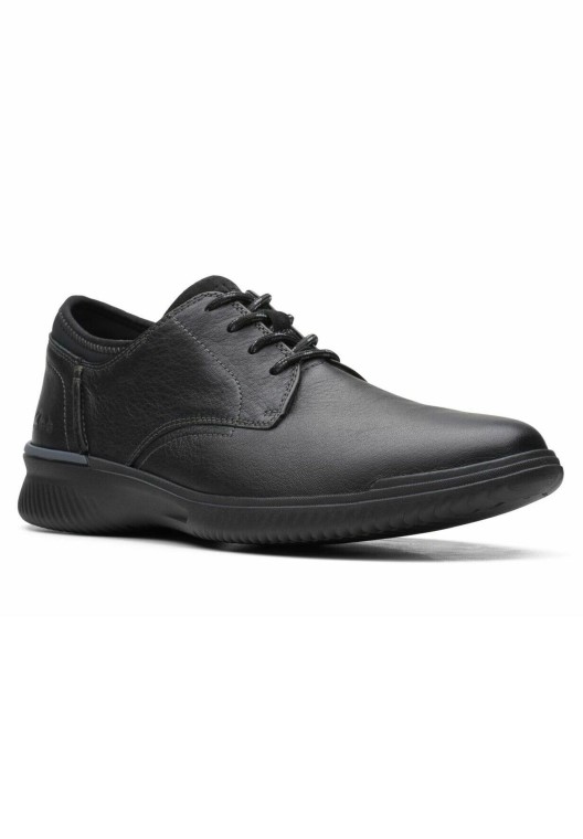 Clarks Donaway Pla-zapatos Casual Con Cordones Negro