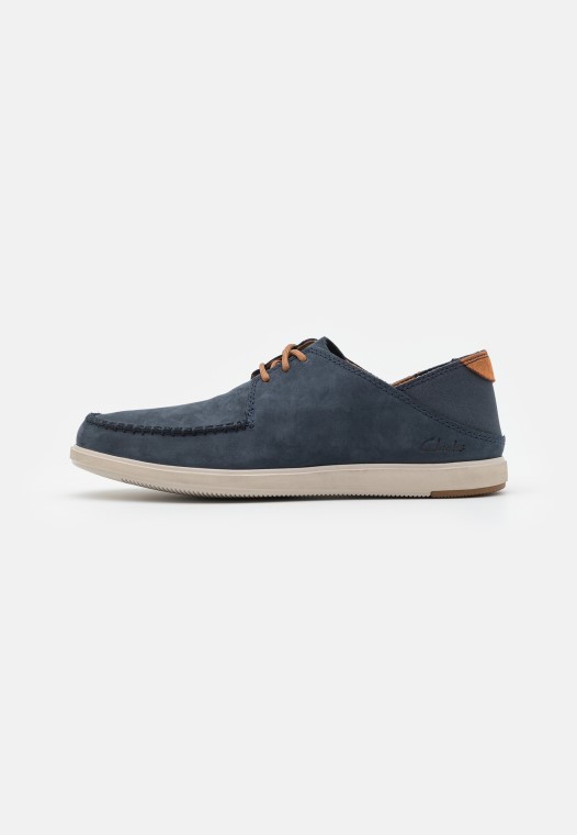 Lazo Bratton Azul Marino Con Cordones Clarks