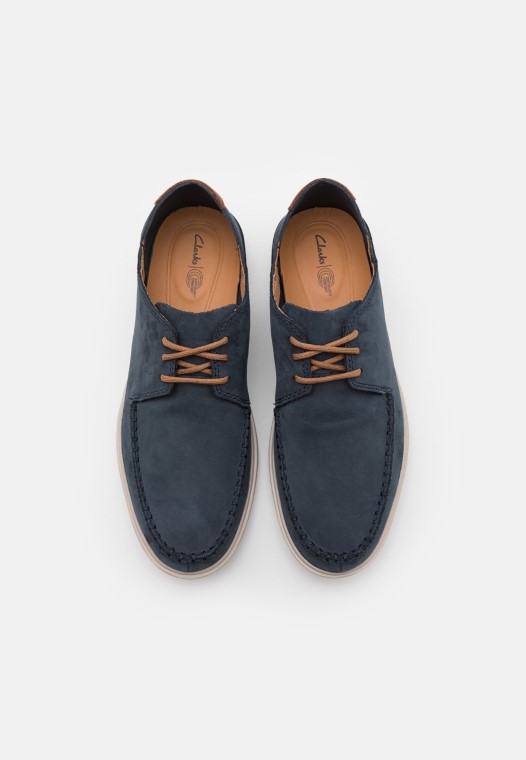 Lazo Bratton Azul Marino Con Cordones Clarks
