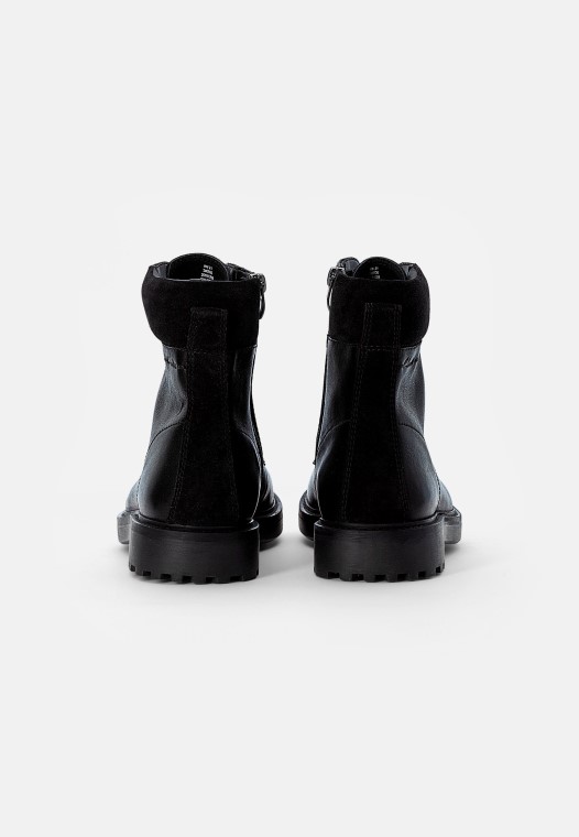 Botines Con Cordones Chard Negro Clarks