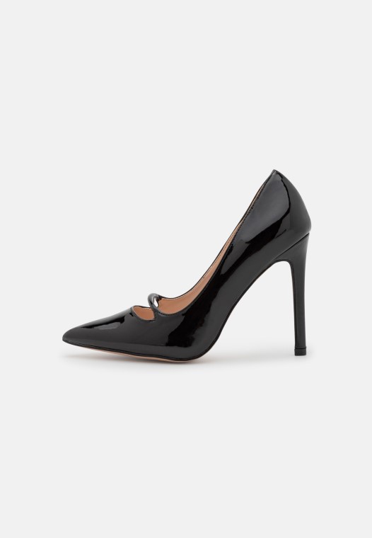 Tacones Reggie Classic De Corte Ancho Clarks Negro